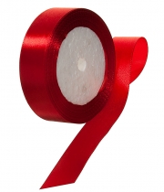 Изображение товара Атласная лента красная 25 мм А026